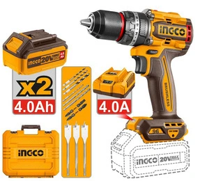 Taladro Atornillador Percutor 86Nm 20V 2Bat Ingco (Cidli20868)