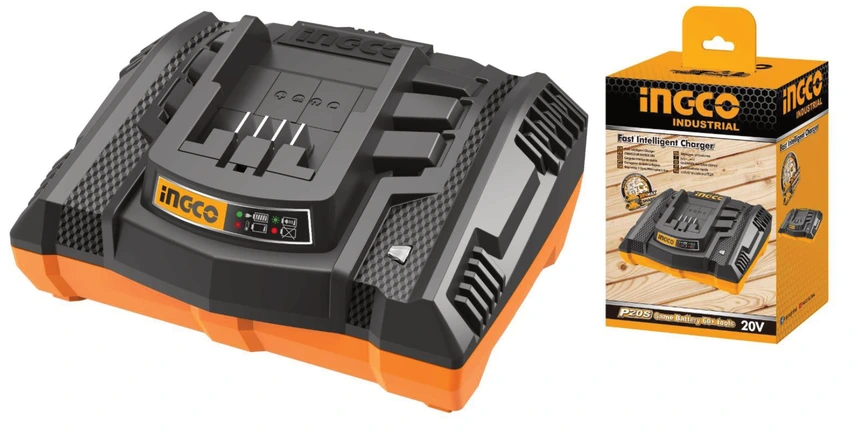 Cargador De Bateria Rapida 20V - 4A Ingco (Fcli2003)